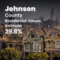 Johnson county residential values increase