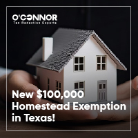 New $100,000 Homestead Exemption in Texas!